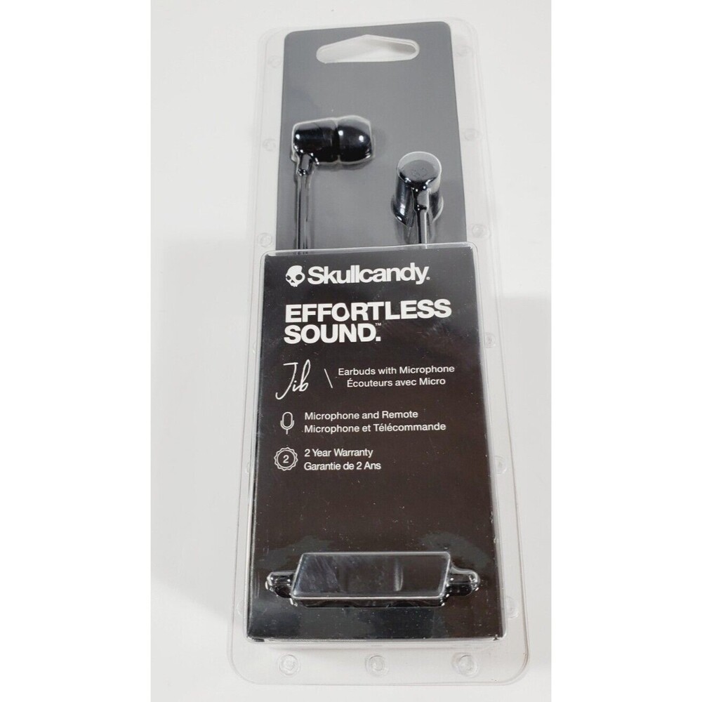 Skullcandy Jib Earbuds Black Wired with Microphone New in Box